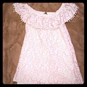 Lily Rose white/black Off the shoulder dress